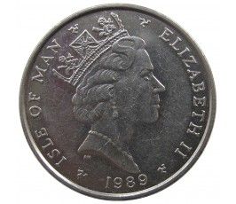 Остров Мэн 5 пенсов 1989 г. AB