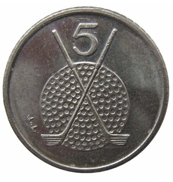 Остров Мэн 5 пенсов 1995 г. AA