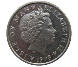 Остров Мэн 5 пенсов 1998 г. AA 