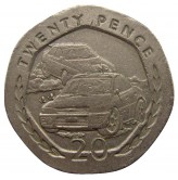 Остров Мэн 20 пенсов 1997 г. AA