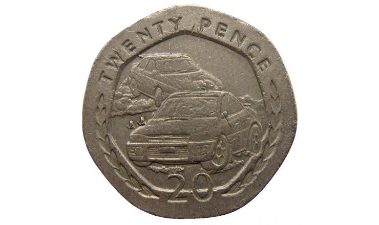 Остров Мэн 20 пенсов 1997 г. AA