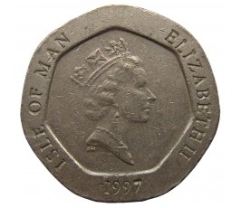 Остров Мэн 20 пенсов 1997 г. AA