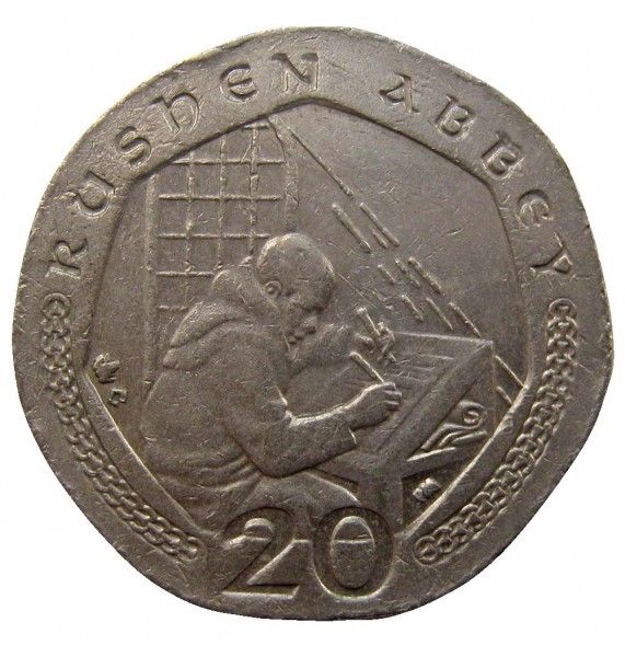 Остров Мэн 20 пенсов 2002 г. AC