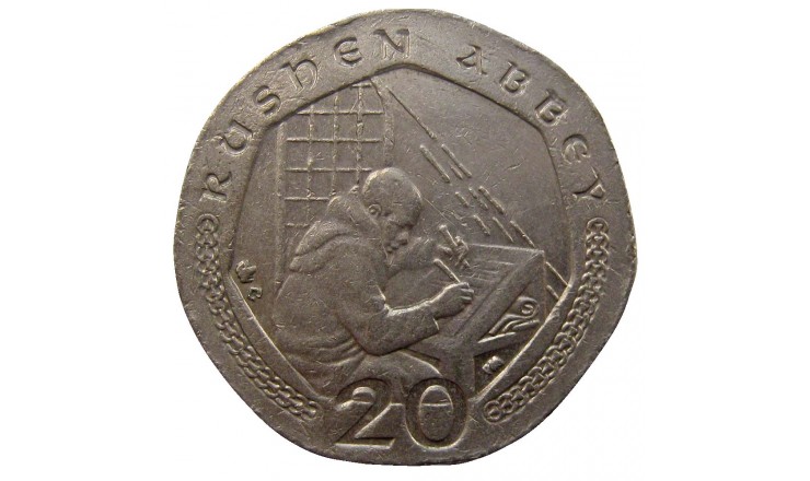 Остров Мэн 20 пенсов 2002 г. AC