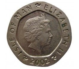Остров Мэн 20 пенсов 2002 г. AB