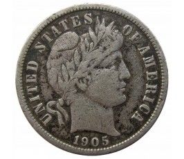 США дайм (10 центов) 1905 г.