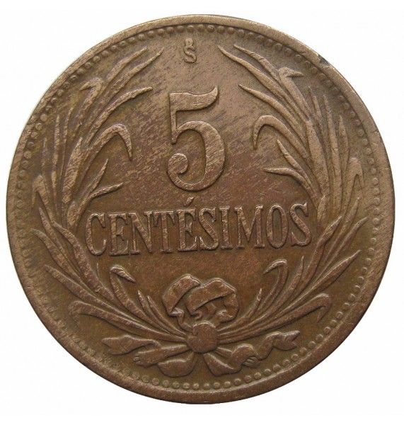 Уругвай 5 сентесимо 1947 г.