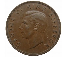 Новая Зеландия 1 пенни 1946 г. Новая Зеландия 1 пенни 1946 г.