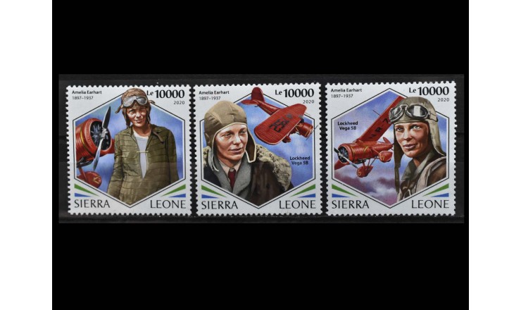 Сьерра-Леоне 2020 г. "Амелия Эрхарт" 
