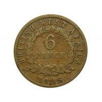 Британская Западная Африка 6 пенсов 1938 г.