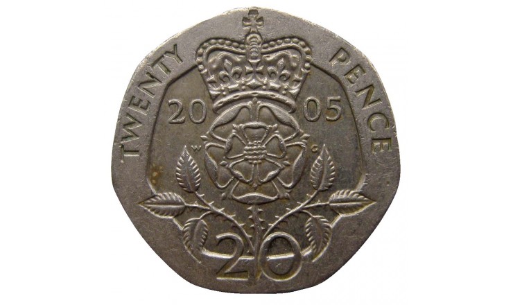 Великобритания 20 пенсов 2005 г.