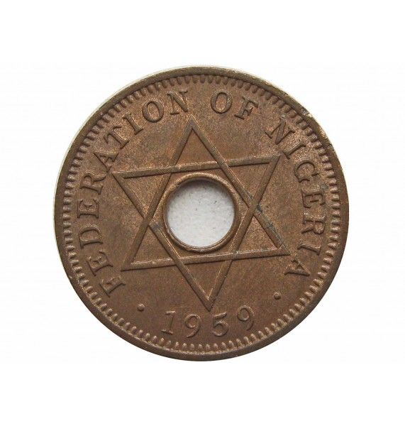 Нигерия 1/2 пенни 1959 г.