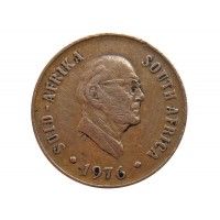 Южная Африка 1 цент 1976 г. (Окончание президентства Якобуса Йоханнеса Фуше)