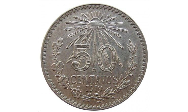 Мексика 50 сентаво 1919 г.