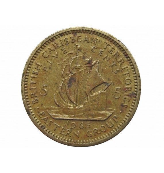 Восточно-Карибские территории 5 центов 1965 г.