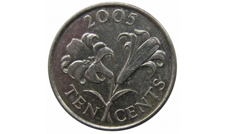 Бермудские о-ва 10 центов 2005 г.