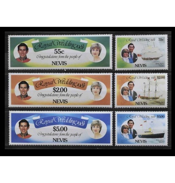 Невис 1981 г. "Свадьба принца Чарльза и леди Дианы Спенсер"