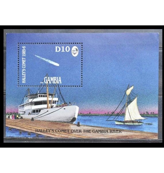 Гамбия 1986 г. "Комета Галлея"