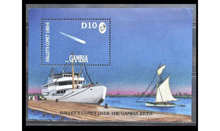 Гамбия 1986 г. "Комета Галлея"