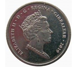 Гибралтар 5 пенсов 2019 г. (Островные игры) Гибралтар 5 пенсов 2019 г. (Островные игры)