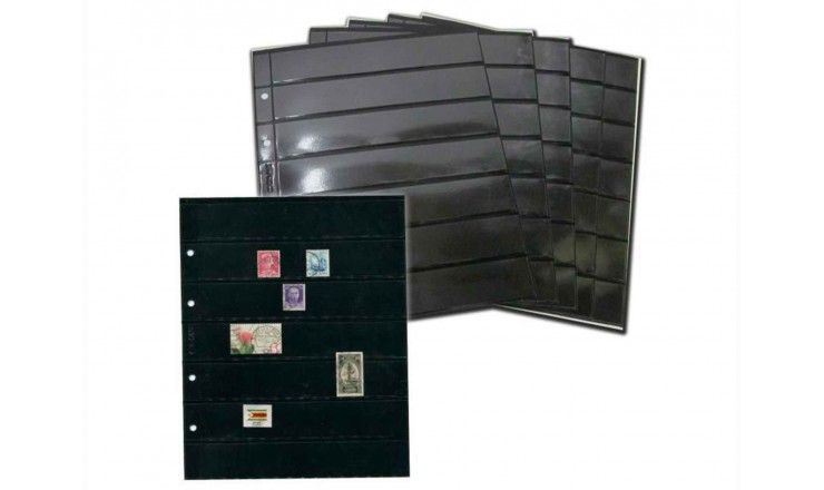 Лист для хранения почтовых марок на 7 ячеек, двухсторонний. Формат "OPTIMA".