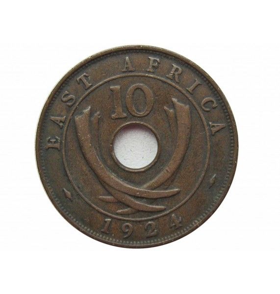Британская Восточная Африка 10 центов 1924 г.