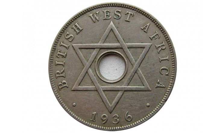 Британская Западная Африка 1 пенни 1936 г. KN