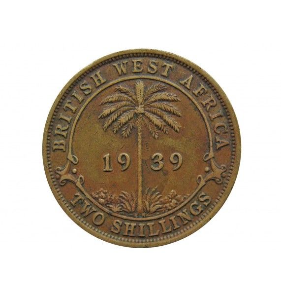 Британская Западная Африка 2 шиллинга 1939 г. KN