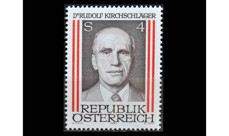 Австрия 1980 г. "65-летие со дня рождения Рудольфа Кирхшлегера" 