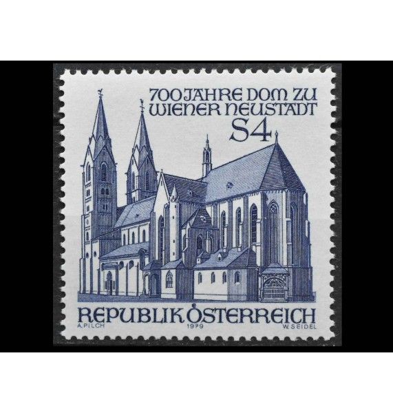 Австрия 1979 г. "Венский кафедральный собор Нойштадт" Австрия 1979 г. "Венский кафедральный собор Нойштадт"