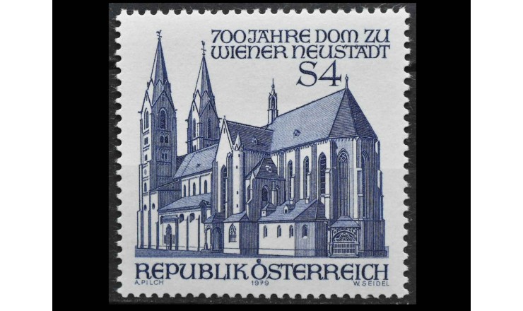 Австрия 1979 г. "Венский кафедральный собор Нойштадт"