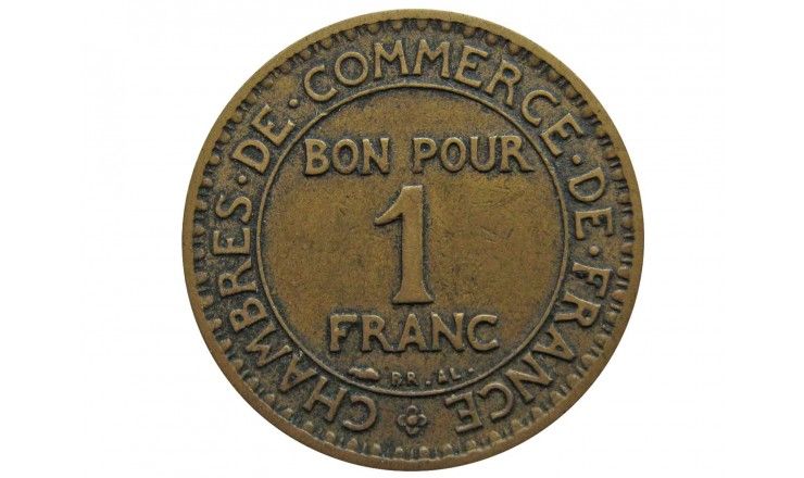 Франция 1 франк 1924 г.