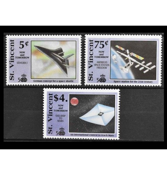 Сент-Винсент и Гренадины 1991 г. "История освоения космоса"