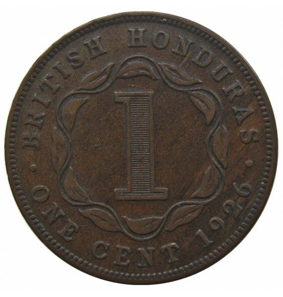 Британский Гондурас 1 цент 1926 г.