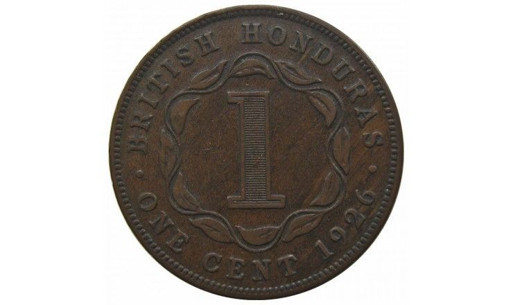 Британский Гондурас 1 цент 1926 г.