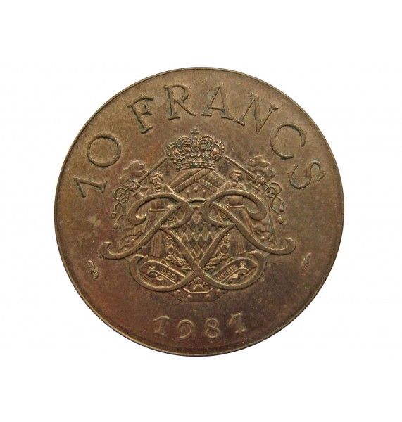 Монако 10 франков 1981 г.
