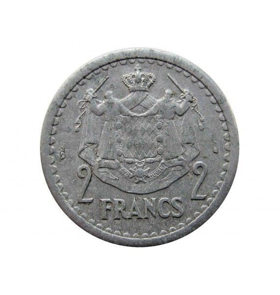 Монако 2 франка 1943 г.