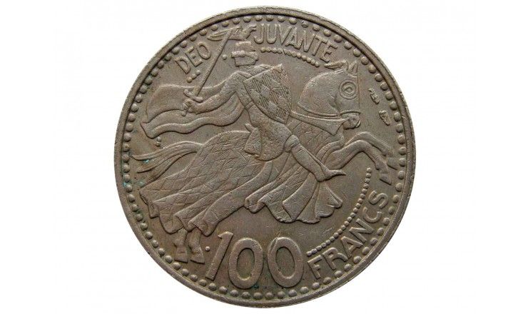 Монако 100 франков 1950 г.