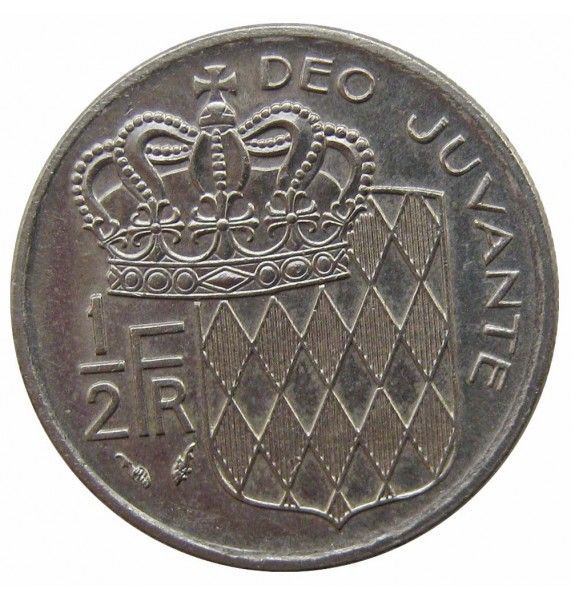 Монако 1/2 франка 1982 г.