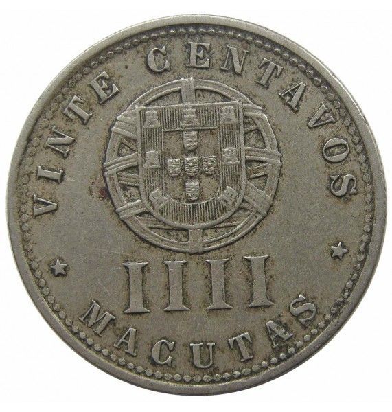 Ангола 20 сентаво (4 макута) 1927 г.
