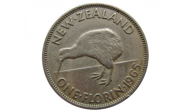 Новая Зеландия 1 флорин 1965 г.