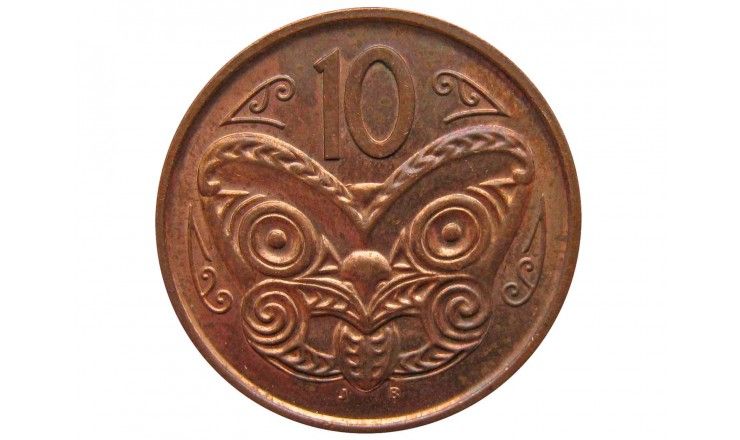 Новая Зеландия 10 центов 2009 г.