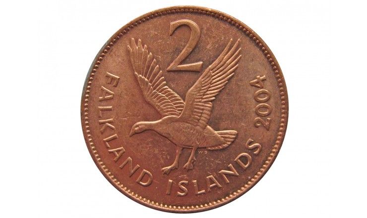 Фолклендские острова 2 пенса 2004 г.