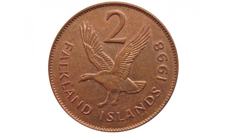 Фолклендские острова 2 пенса 1998 г.