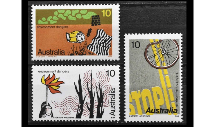 Австралия 1975 г. "Опасности для окружающей среды"