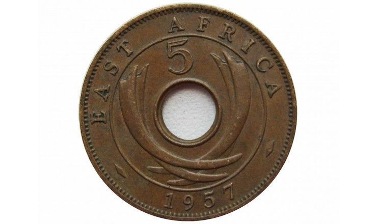 Британская Восточная Африка 5 центов 1957 г. H