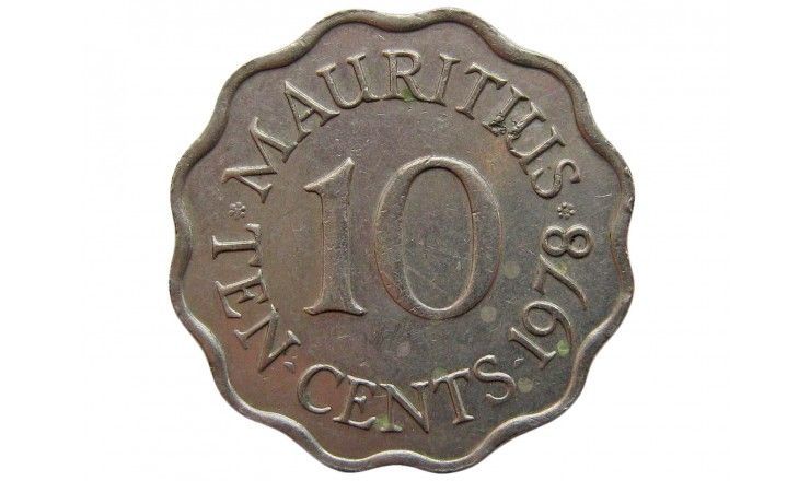 Маврикий 10 центов 1978 г.