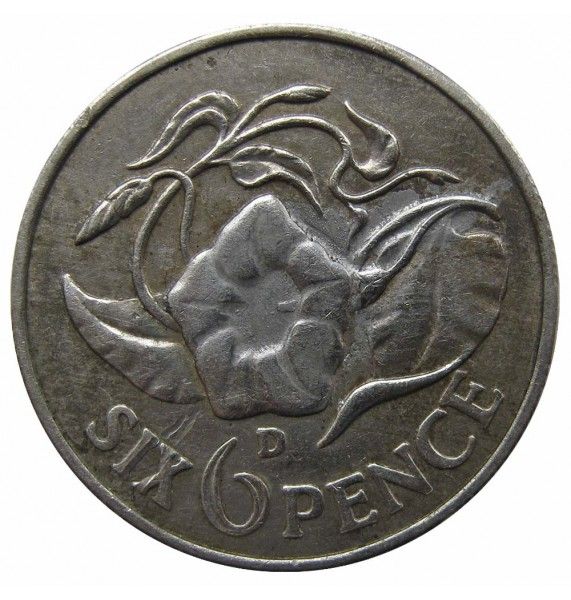 Замбия 6 пенсов 1964 г.