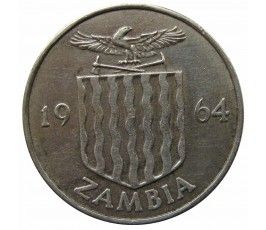 Замбия 6 пенсов 1964 г.