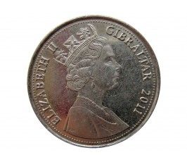 Гибралтар 10 пенсов 2011 г.